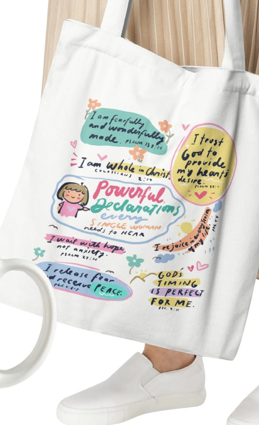 The Powerful Declaration Tote Bag