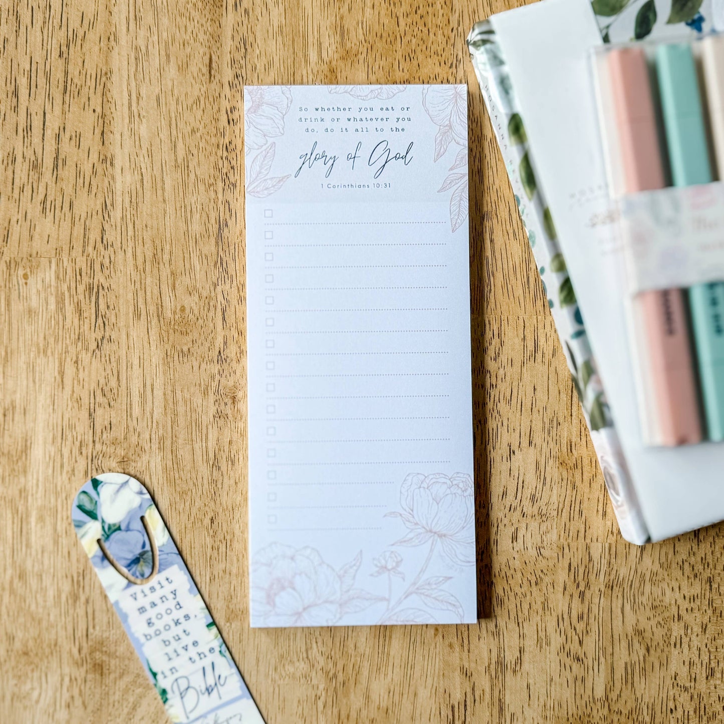 All To The Glory Of God To-Do List Note Pad