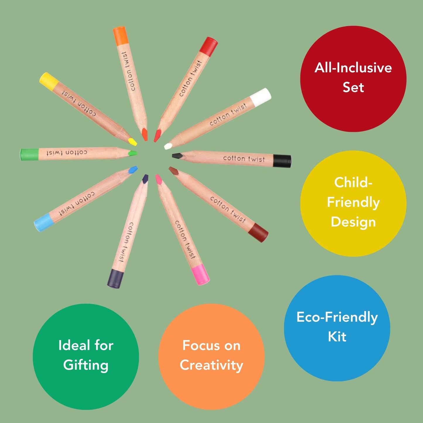 Jumbo Watercolour Pencils Set